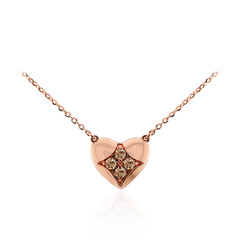 SI1 Argyle-Rose de France-Brillant-Goldhalskette