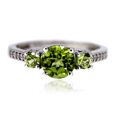 Peridot-Silberring