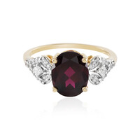 Magenta-Granat-Goldring
