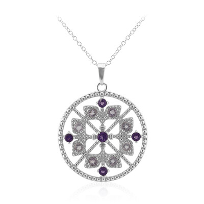 Amethyst-Silberhalskette