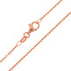 Silber-Ankerkette - 42 cm - 2,2 g - rosévergoldet