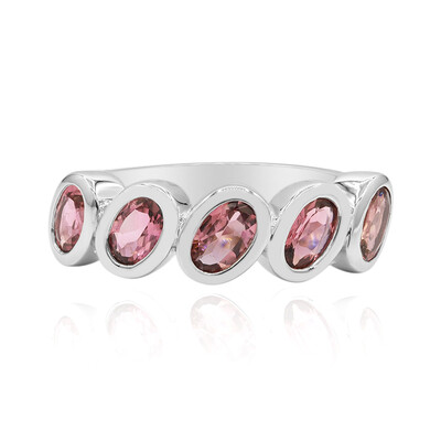 Pinkfarbener Turmalin-Silberring
