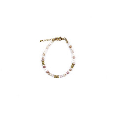 Pinkfarbener Anden-Opal-Silberarmband