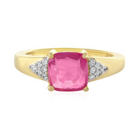 Pinkfarbener Madagaskar-Saphir-Silberring