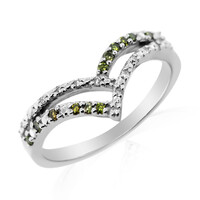 Brillant-Silberring