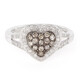 Champagner-Diamant-Silberring