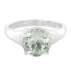 Grüner Amethyst-Silberring
