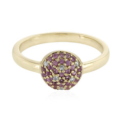 Pinkfarbener Saphir-Goldring