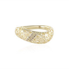 I1 Schokoladen-Diamant-Goldring (Ornaments by de Melo)