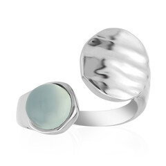 Aqua-Chalzedon-Silberring
