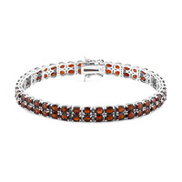 Granat-Silberarmband