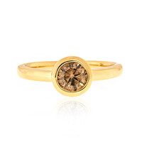 SI2 Schokoladen-Diamant-Goldring (CIRARI)
