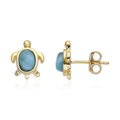 Larimar-Silberohrringe