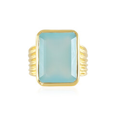 Blauer Onyx-Silberring