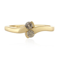 I1 Schokoladen-Brillant-Goldring