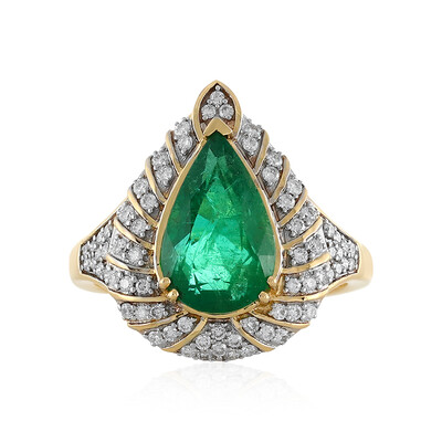 AAA-Sambia-Smaragd-Goldring (D'vyere)