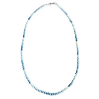 Blauer Opal-Silberhalskette
