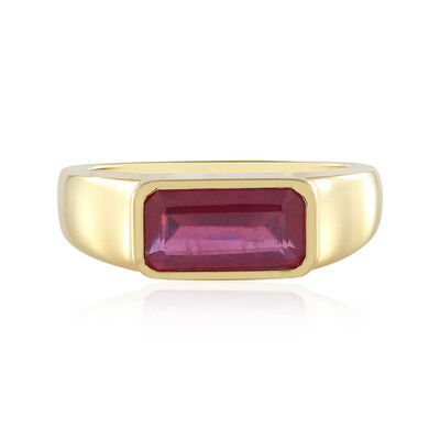 Pinkfarbener Madagaskar-Saphir-Silberring