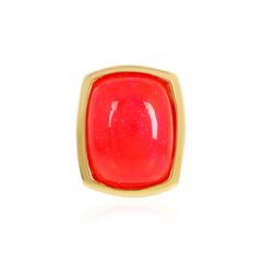 Äthiopischer Roter Opal-Silberanhänger