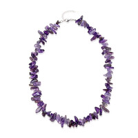 Amethyst-Silberhalskette