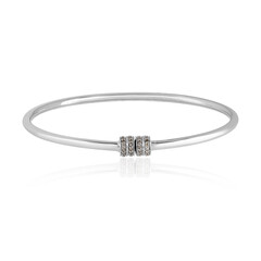 I3 Champagner-Diamant-Silberarmreif