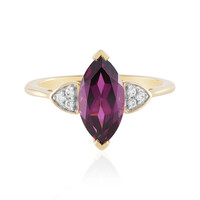 Magenta-Granat-Goldring