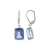 Blauer Mystik-Quarz-Silberohrringe