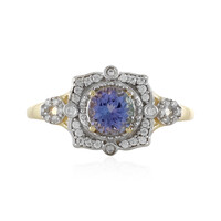 Tansanit-Goldring (Adela Gold)