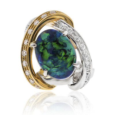 Schwarzer Opal-Platinring (CIRARI)