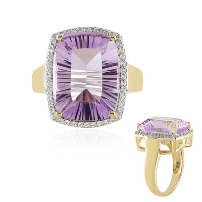 Lavendel-Amethyst-Silberring