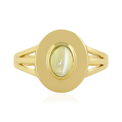 Chrysoberyll-Katzenauge-Silberring