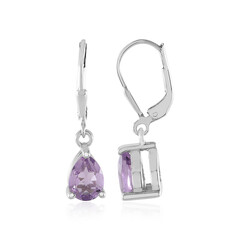 Lavendel-Amethyst-Silberohrringe