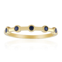 Blauer Saphir-Goldring