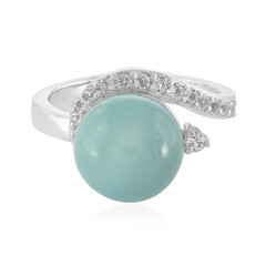Aqua-Chalzedon-Silberring