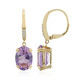 Bolivianischer Amethyst-Silberohrringe