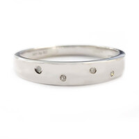 Diamant-Silberring