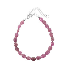 Pinkfarbener Turmalin-Silberarmband