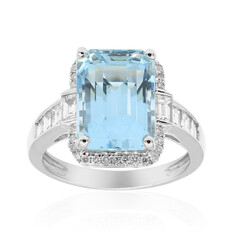 AAA-Brasilianischer Aquamarin-Goldring (CIRARI)