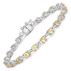 Citrin-Silberarmband
