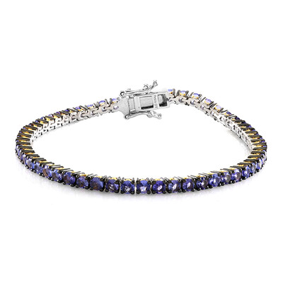 Tansanit-Silberarmband (Gems en Vogue)