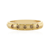 I1 Schokoladen-Brillant-Goldring
