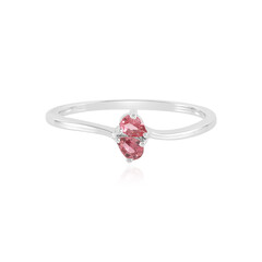 Brasilianischer Pinkfarbener Turmalin-Silberring