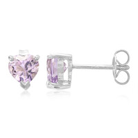 Lavendel-Amethyst-Silberohrringe