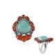 Amazonit-Silberring (Desert Chic)