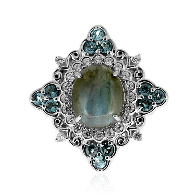 Labradorit-Silberring (Dallas Prince Designs)