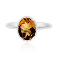 Cognac-Skapolith-Silberring