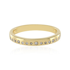 I3 Champagner-Diamant-Silberring
