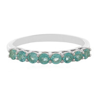 Blauer Apatit-Silberring