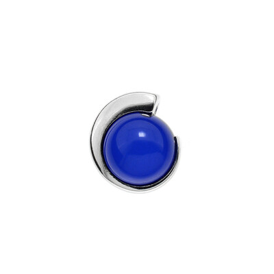 Blauer Kolumbianischer Bernstein-Silberanhänger (dagen)