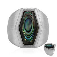 Abalone-Muschel-Silberring